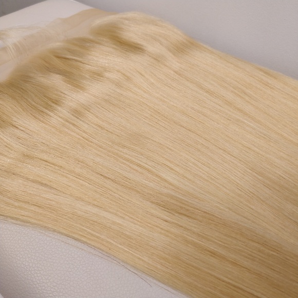 Single-Donor Blonde 613 Frontal Human Hair - 18\